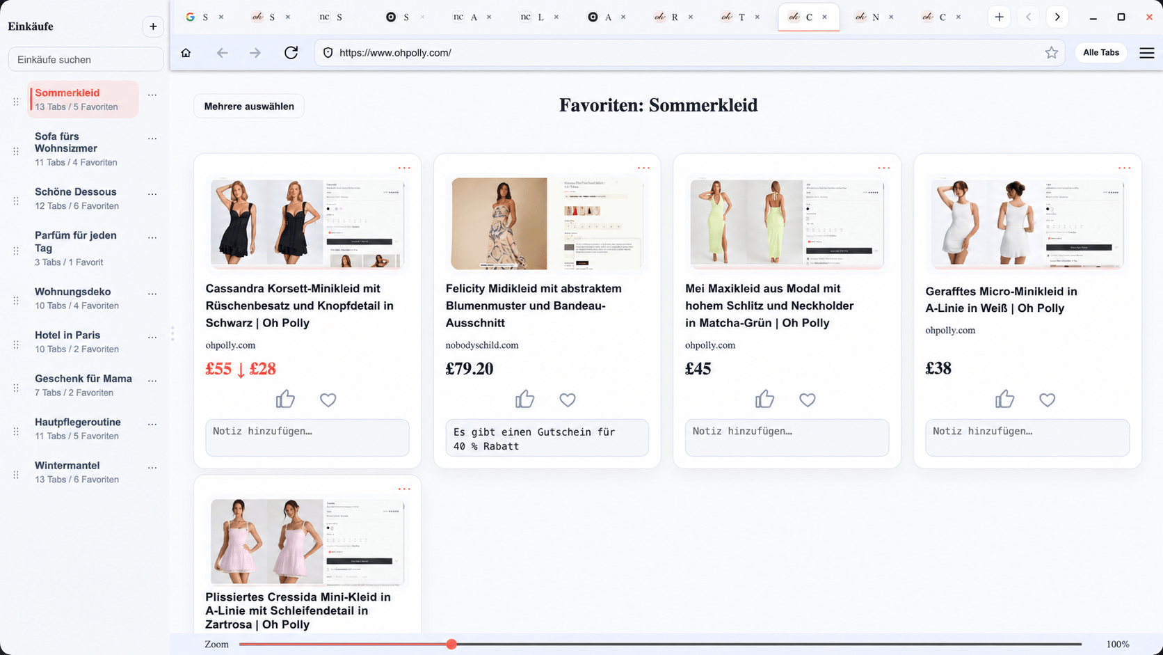 Buyka-Hauptoberfläche in einem Laptop-Mockup